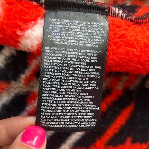 The North Face NWT Cabin Fleece Full Zip Jacket Fiery Red Womens Size XS Cozy - Picture 16 of 16